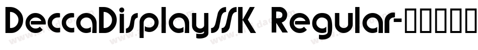 DeccaDisplaySSK Regular字体转换